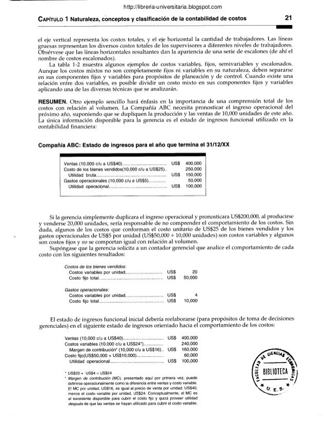 libro contabilidad de costos polimeni